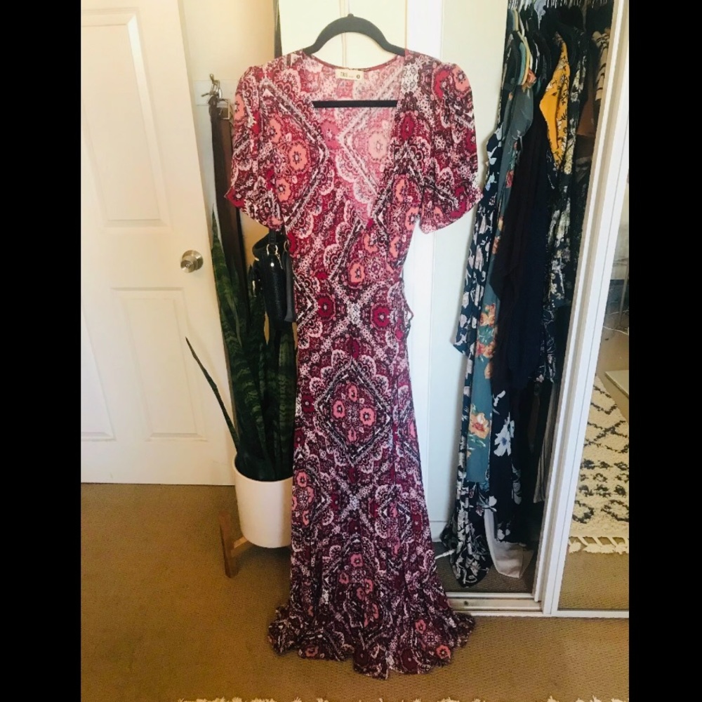 Tris Design Boho Wrap Dress
